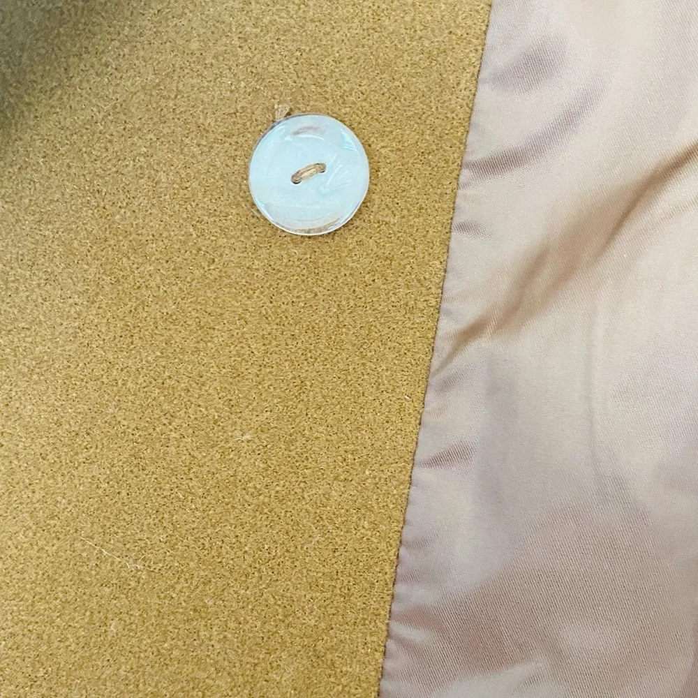 Double Button Raglan Sleeve Overcoat - Picture 12 of 14